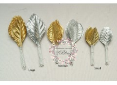 Leaves on wire (V2) 5cm (Large) - Pack of 5